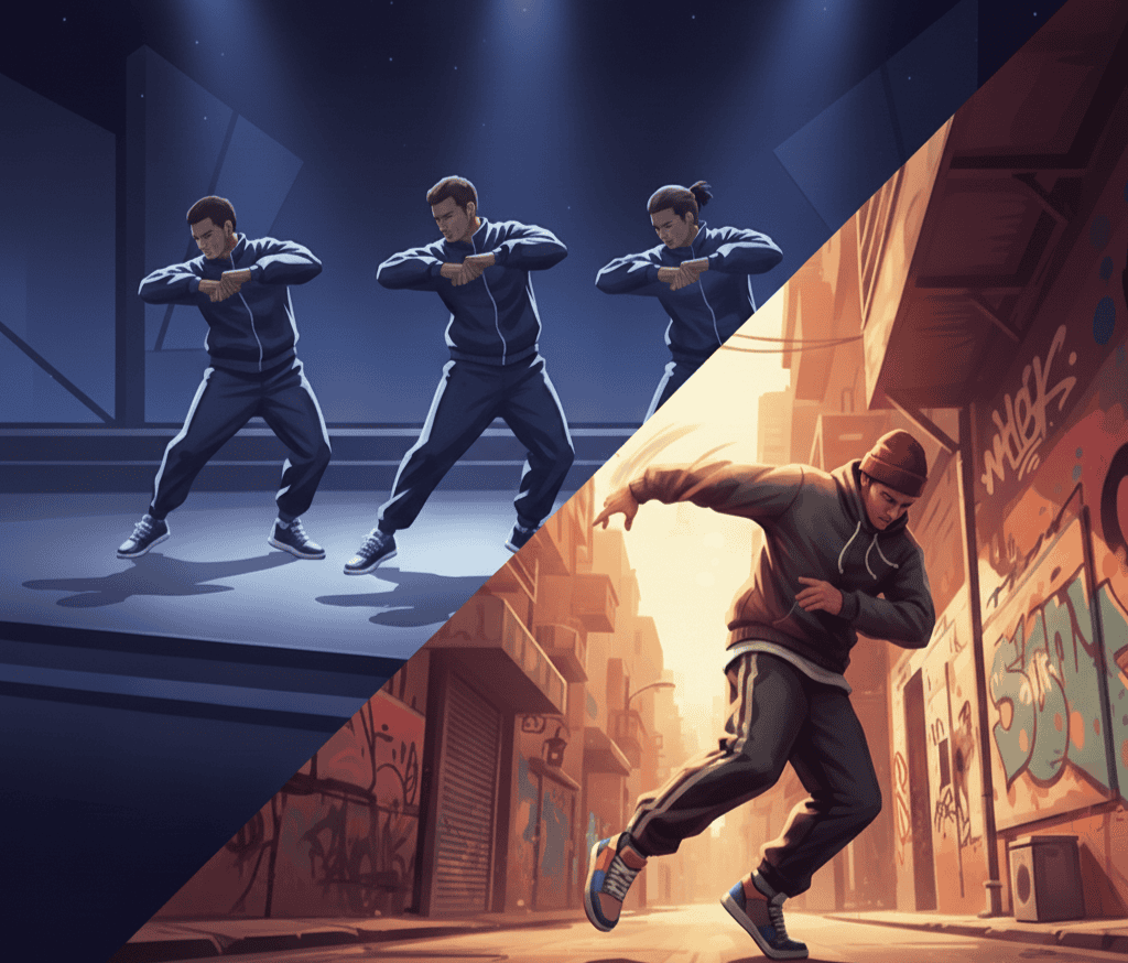 Choreografia vs improwizacja